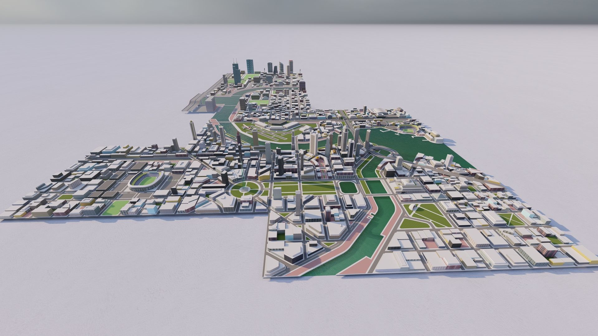 modern city- urban 3D model_5