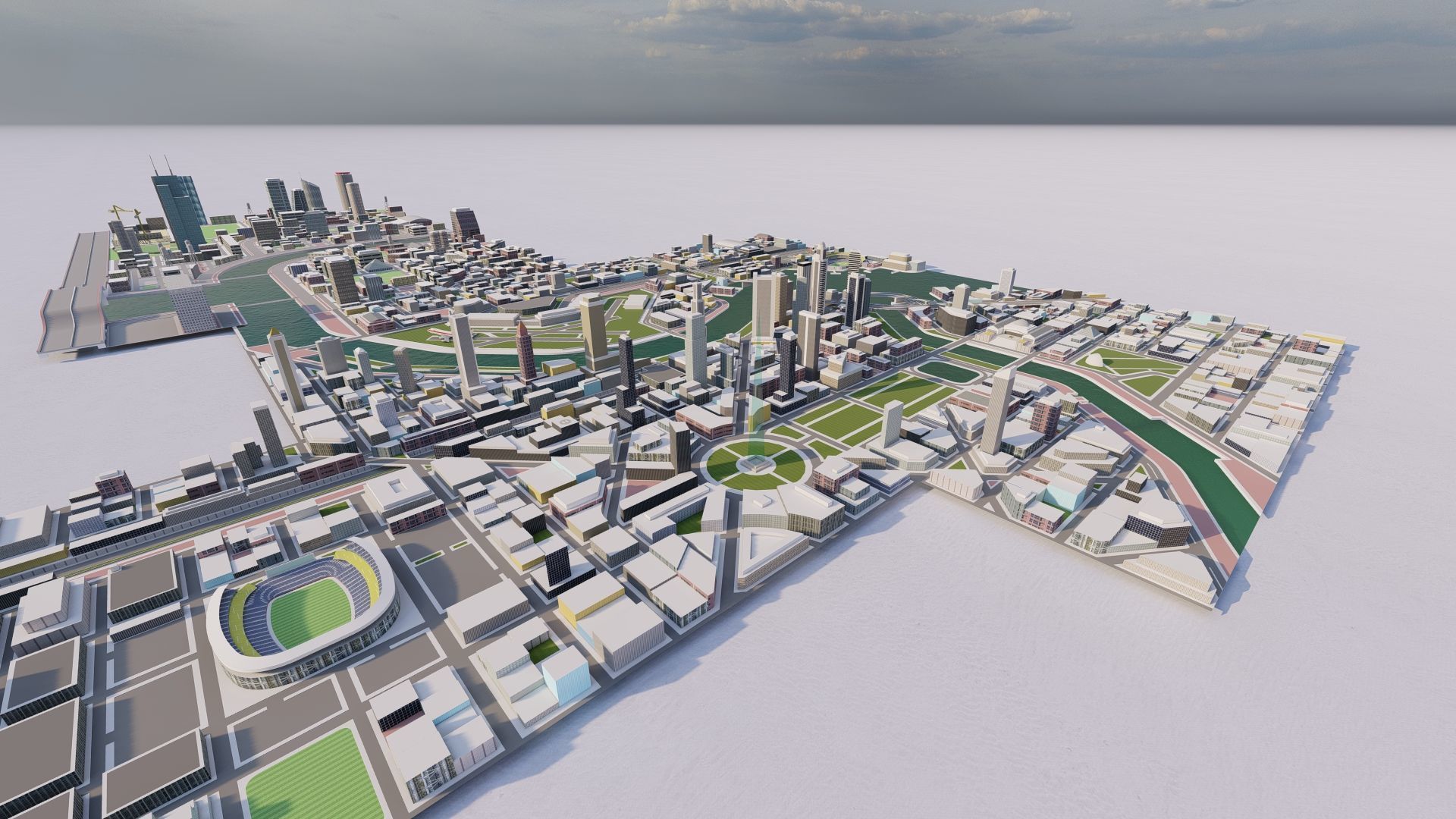 modern city- urban 3D model_4