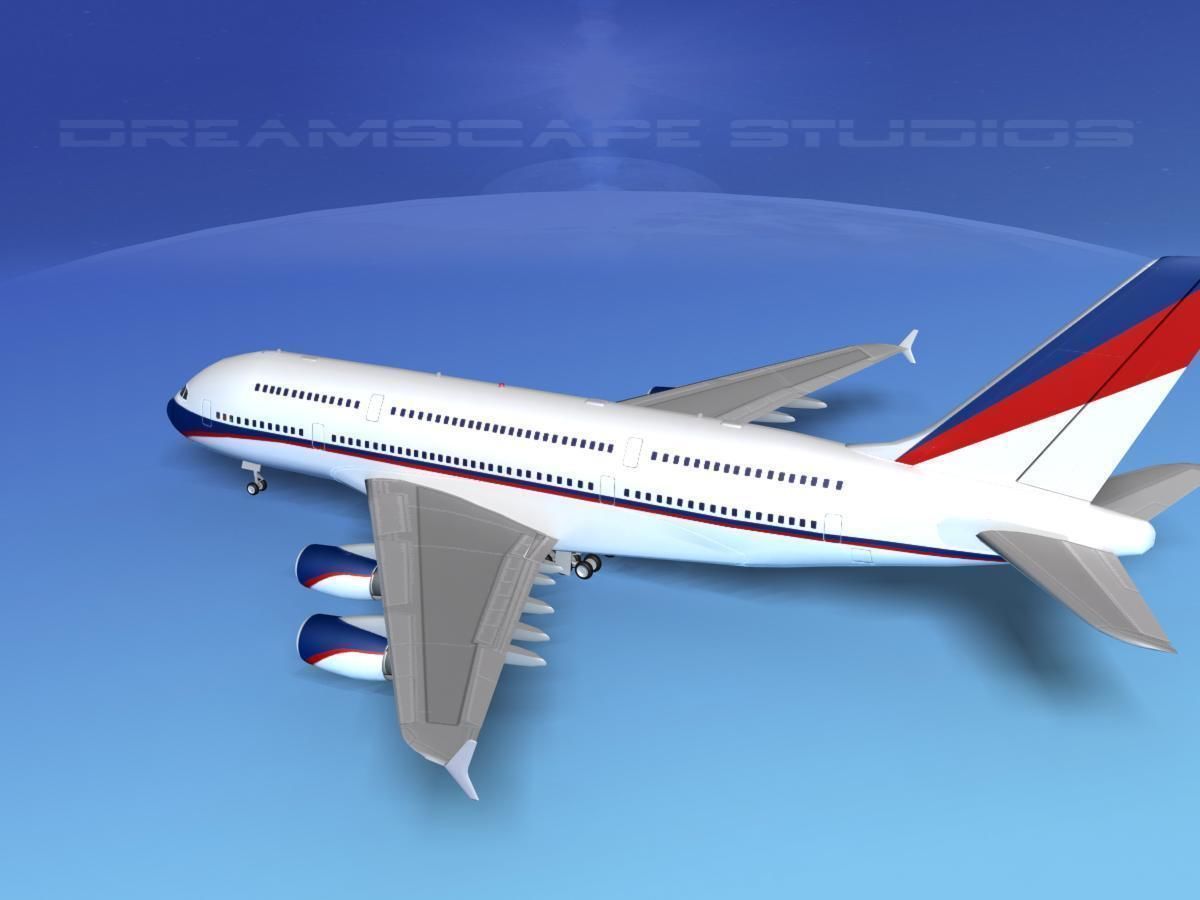 Airbus A380-800 Corporate 3D model_9