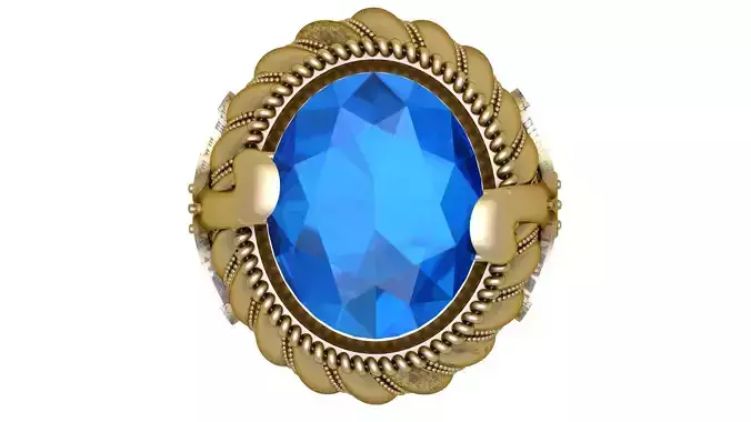 MEN FASHION STYLISH RING 3D PRINTABLE MODEL