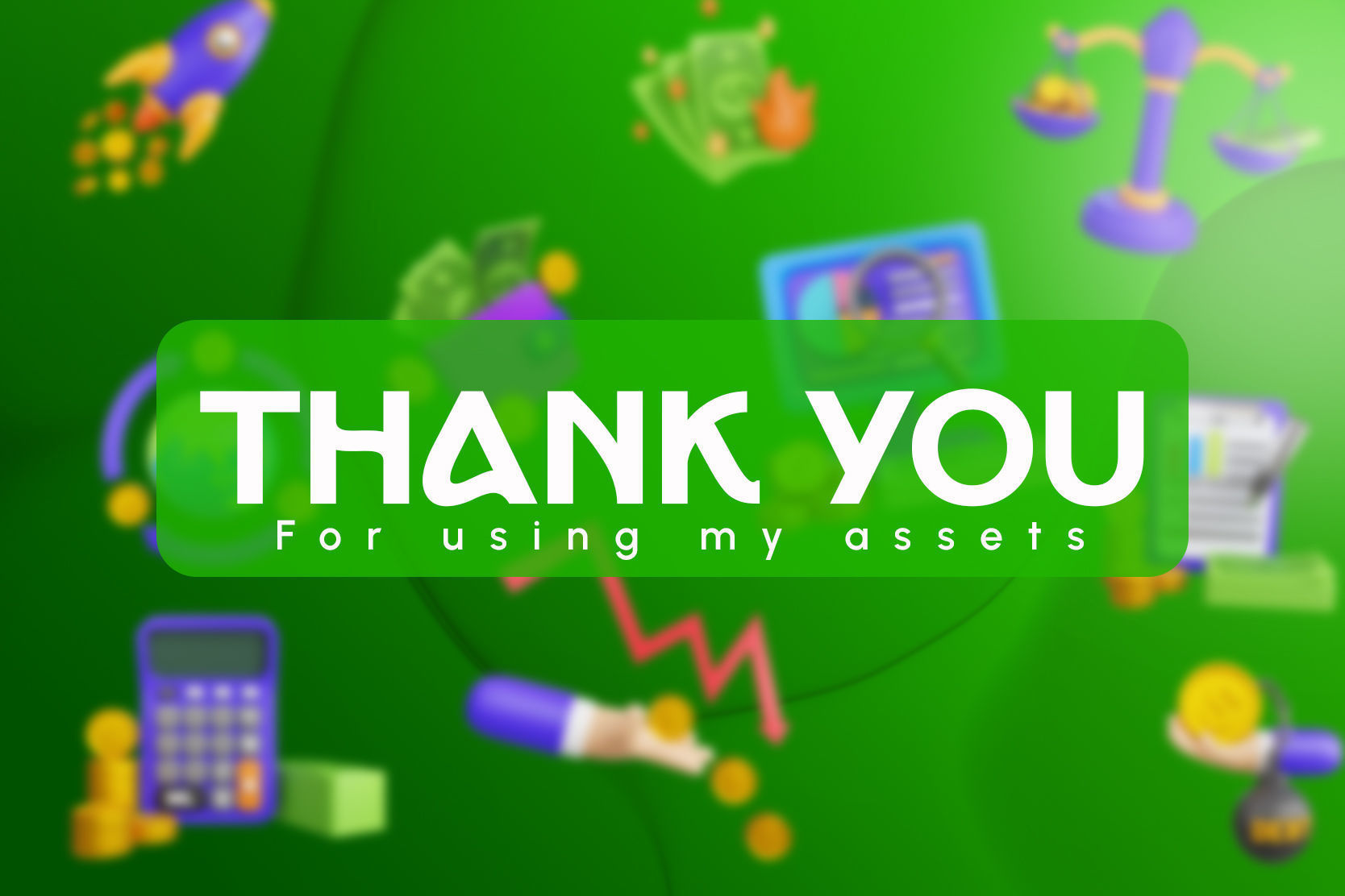 Finance 3D Icon Illustration 3D model_6