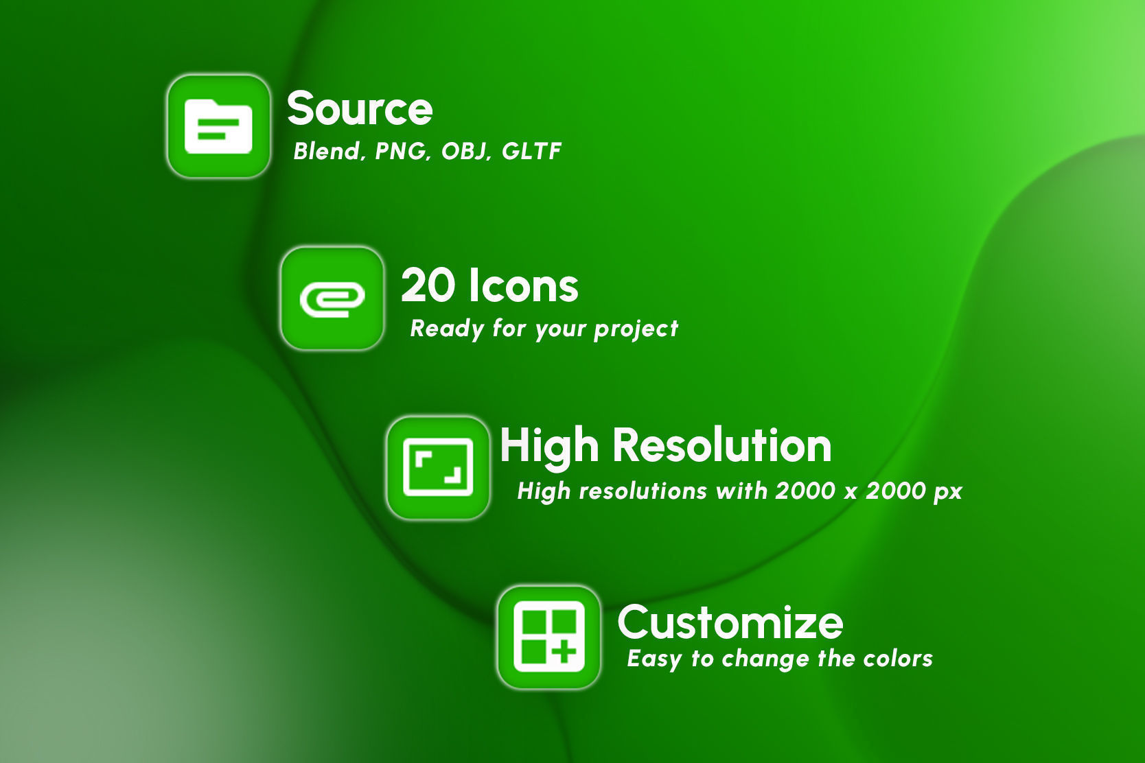 Finance 3D Icon Illustration 3D model_1