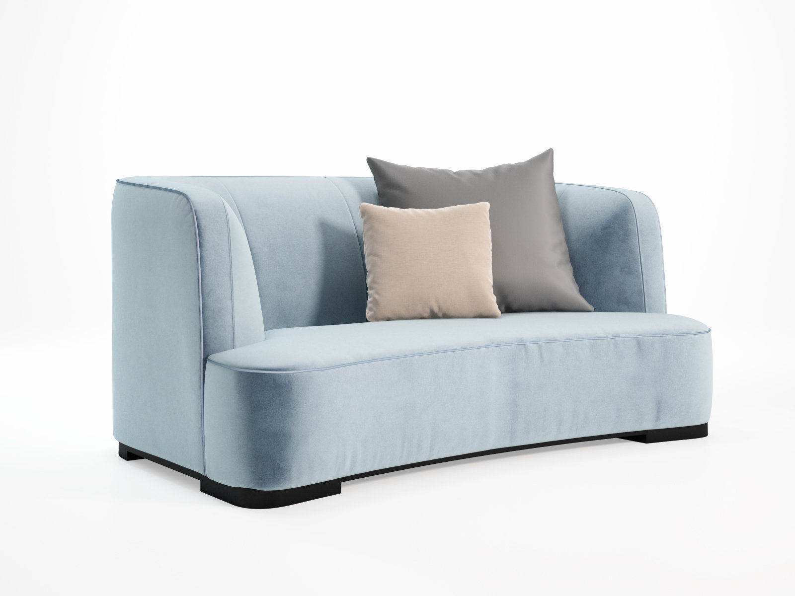 Francis 180 2 Seater Sofa 3D model_2