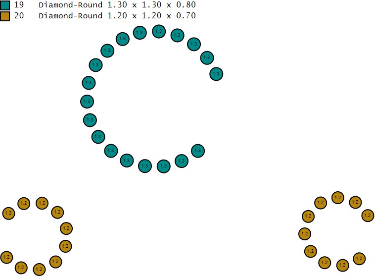 STYLISH HIP HOP LOCKET SET 3D PRINTABLE MODEL 3D print model_3