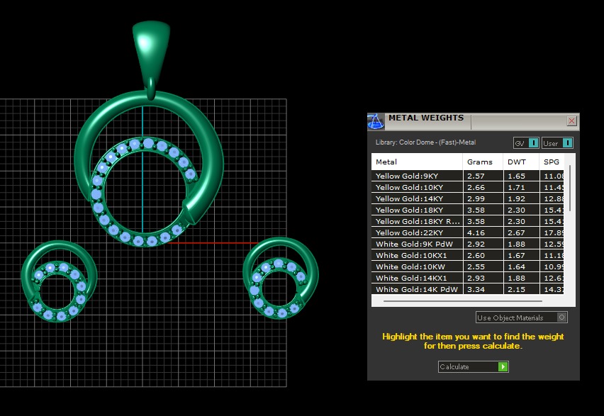STYLISH HIP HOP LOCKET SET 3D PRINTABLE MODEL 3D print model_2