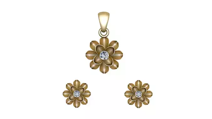 FLOWER LOCKET SET 3D PRINTABLE MODEL