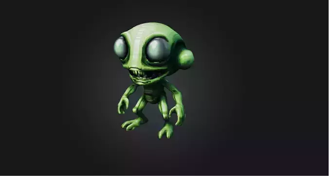 Pixel Art Alien  