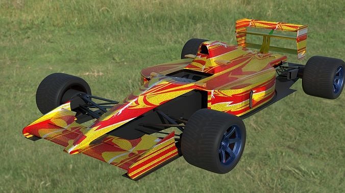 F1 formular racing car 3D model
