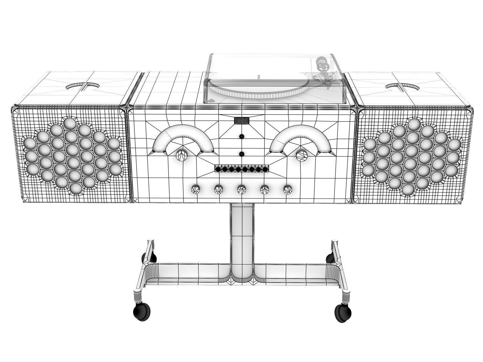 Radiofonografo RR226 3D model_4