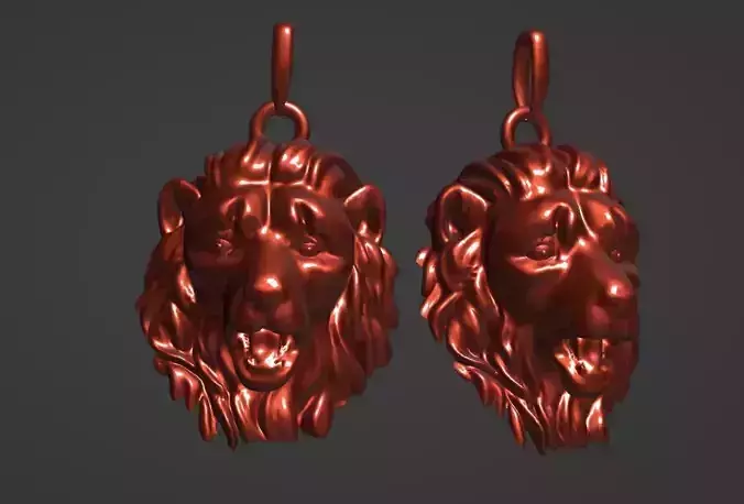 lion pendant 3D print model