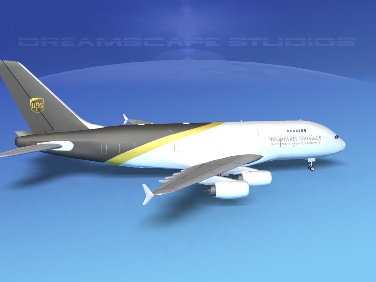 Airbus A380-800 UPS 3D model_5