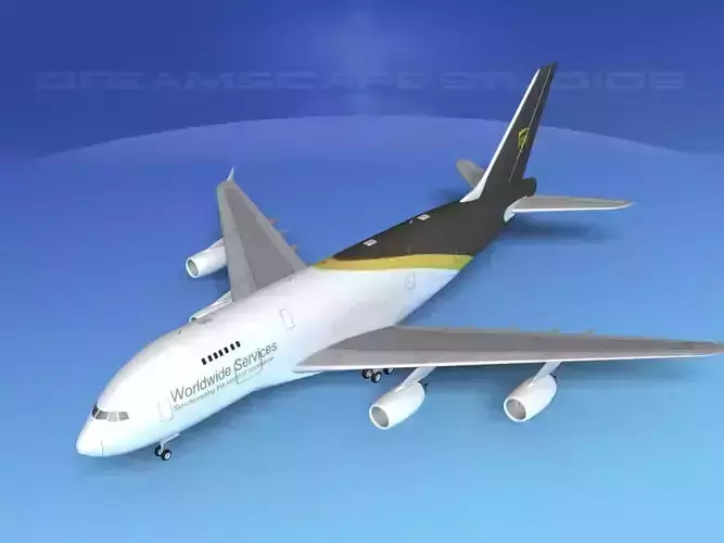 Airbus A380-800 UPS 3D model