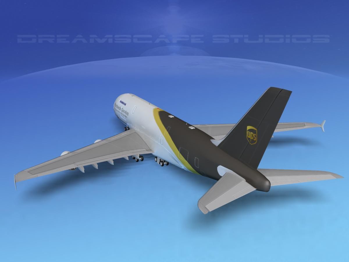 Airbus A380-800 UPS 3D model_8