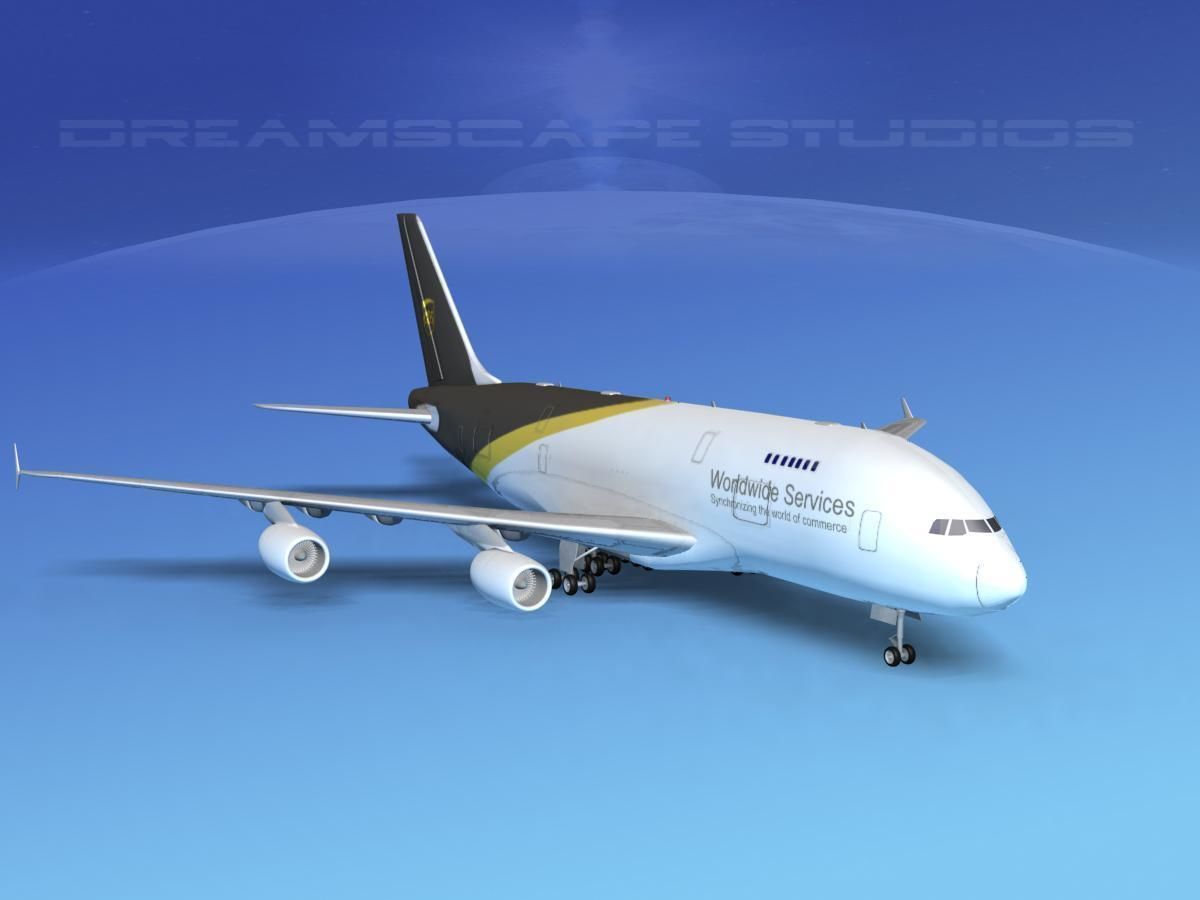 Airbus A380-800 UPS 3D model_3