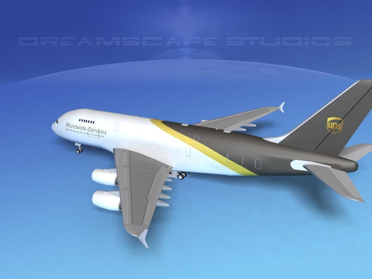 Airbus A380-800 UPS 3D model_9
