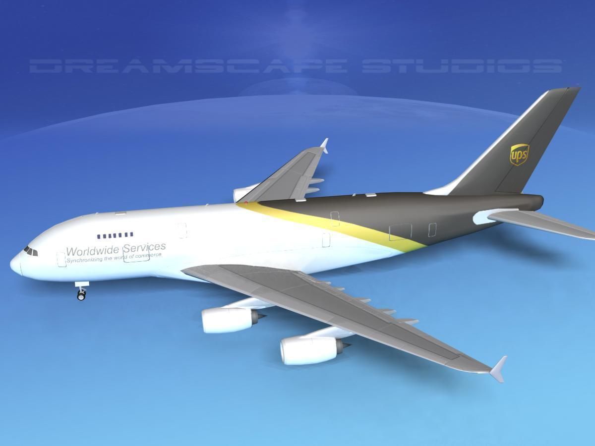 Airbus A380-800 UPS 3D model_10