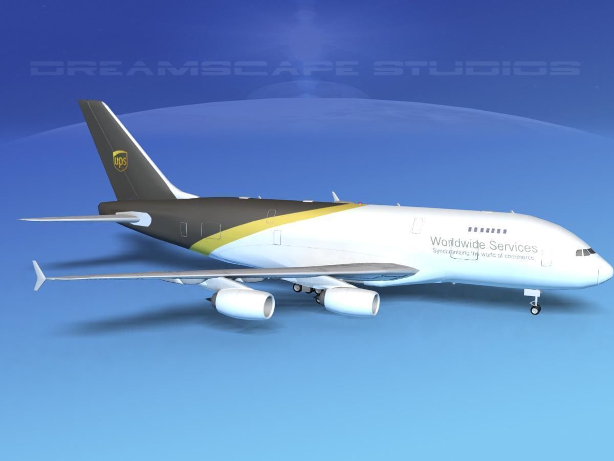 Airbus A380-800 UPS 3D model_4