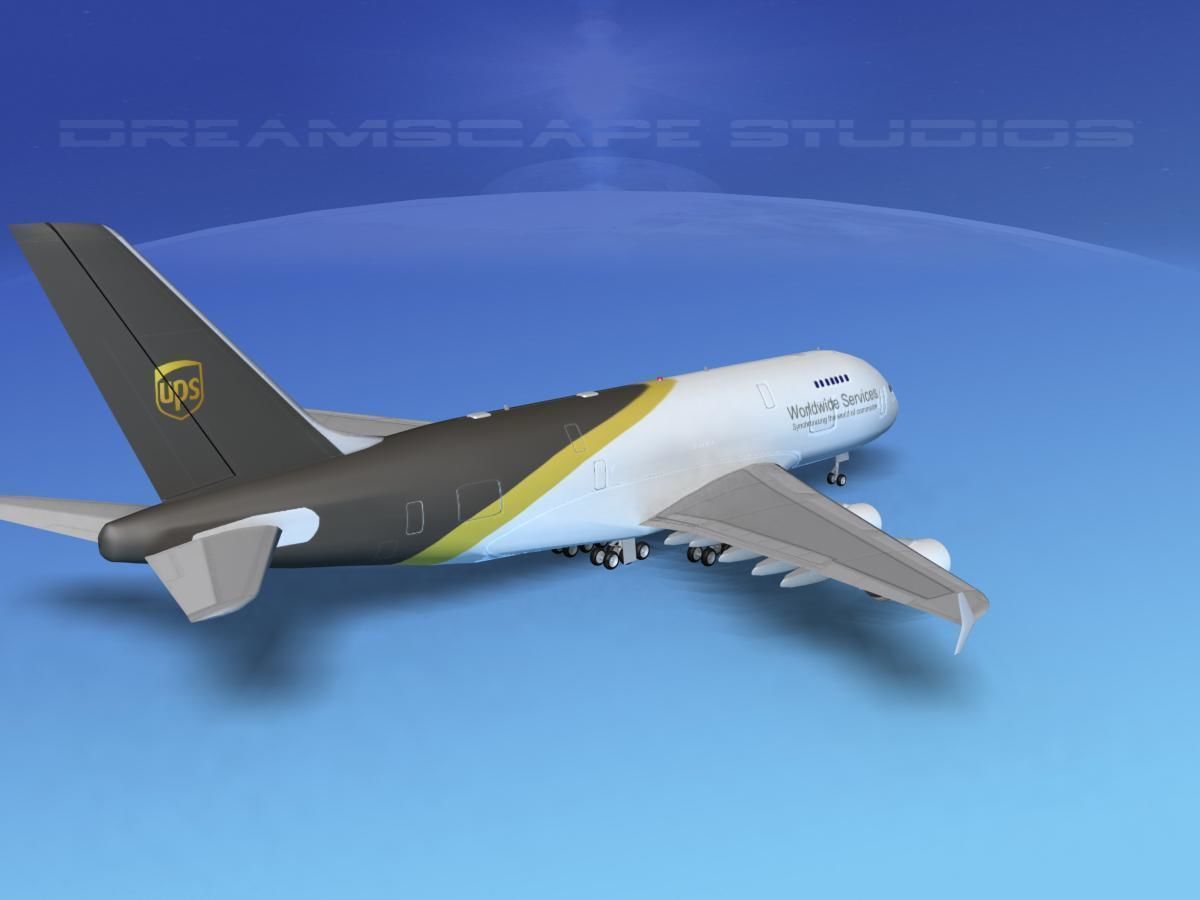 Airbus A380-800 UPS 3D model_6