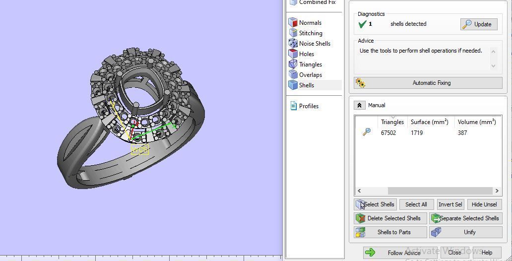 beautiful ring for daimonds 3D print model_20