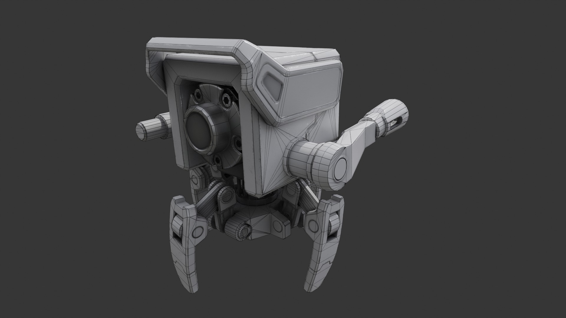 Drone Low-poly 3D model_18