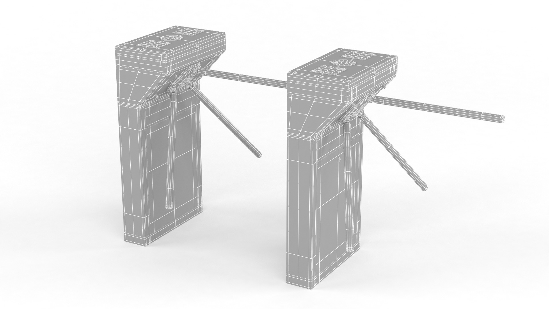 Turnstile Gate 3D model_6