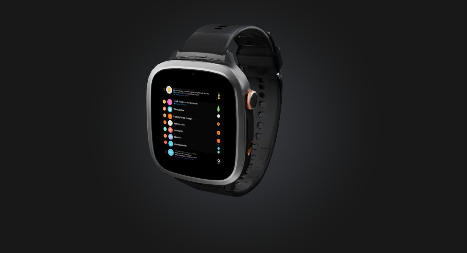 Smartwatch Low-poly 3D model_1