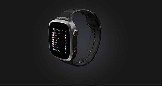 Smartwatch Low-poly 3D model