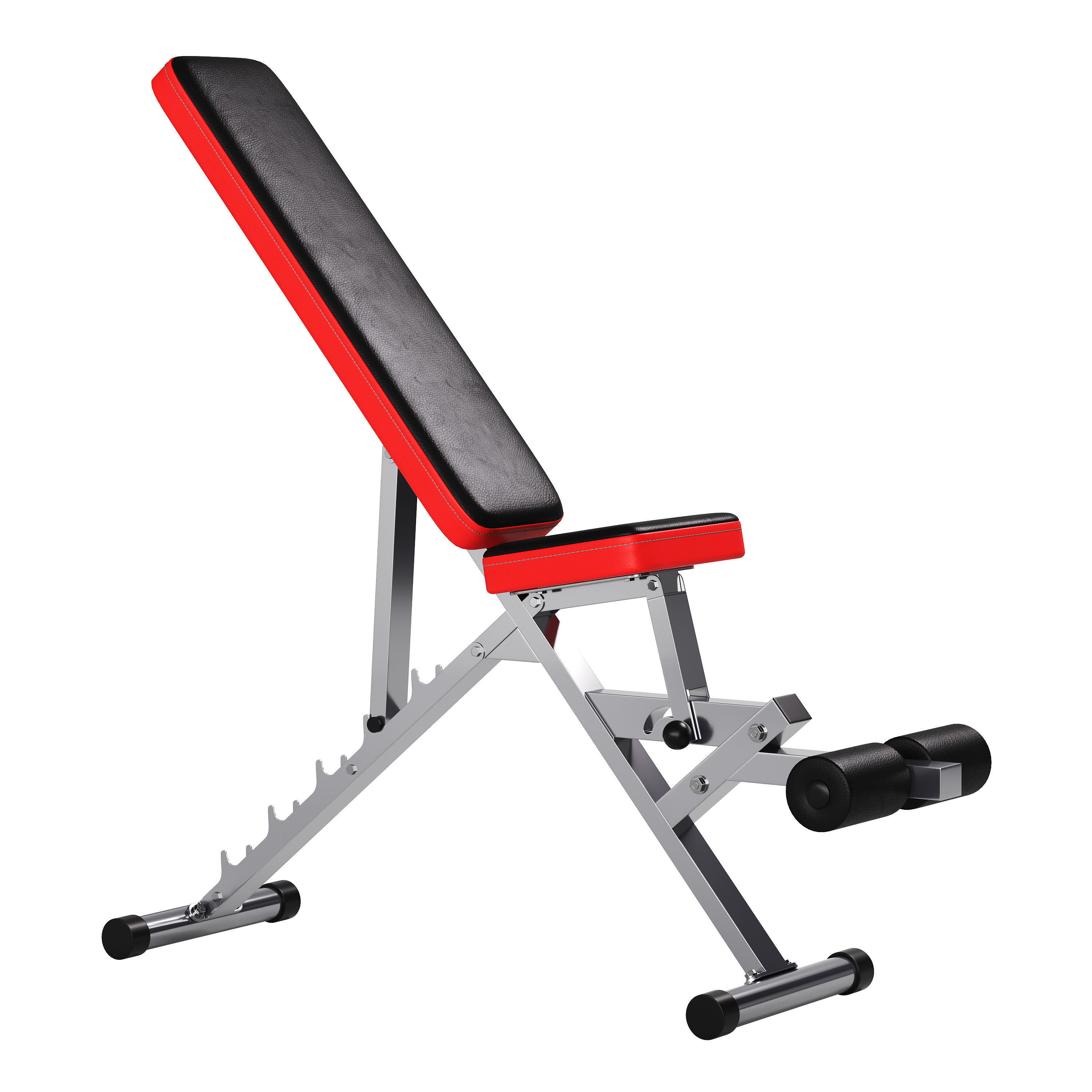 CCLIFE ZERRO Banco de Pesas Ajustable Banco de Abdominales 3D model_9