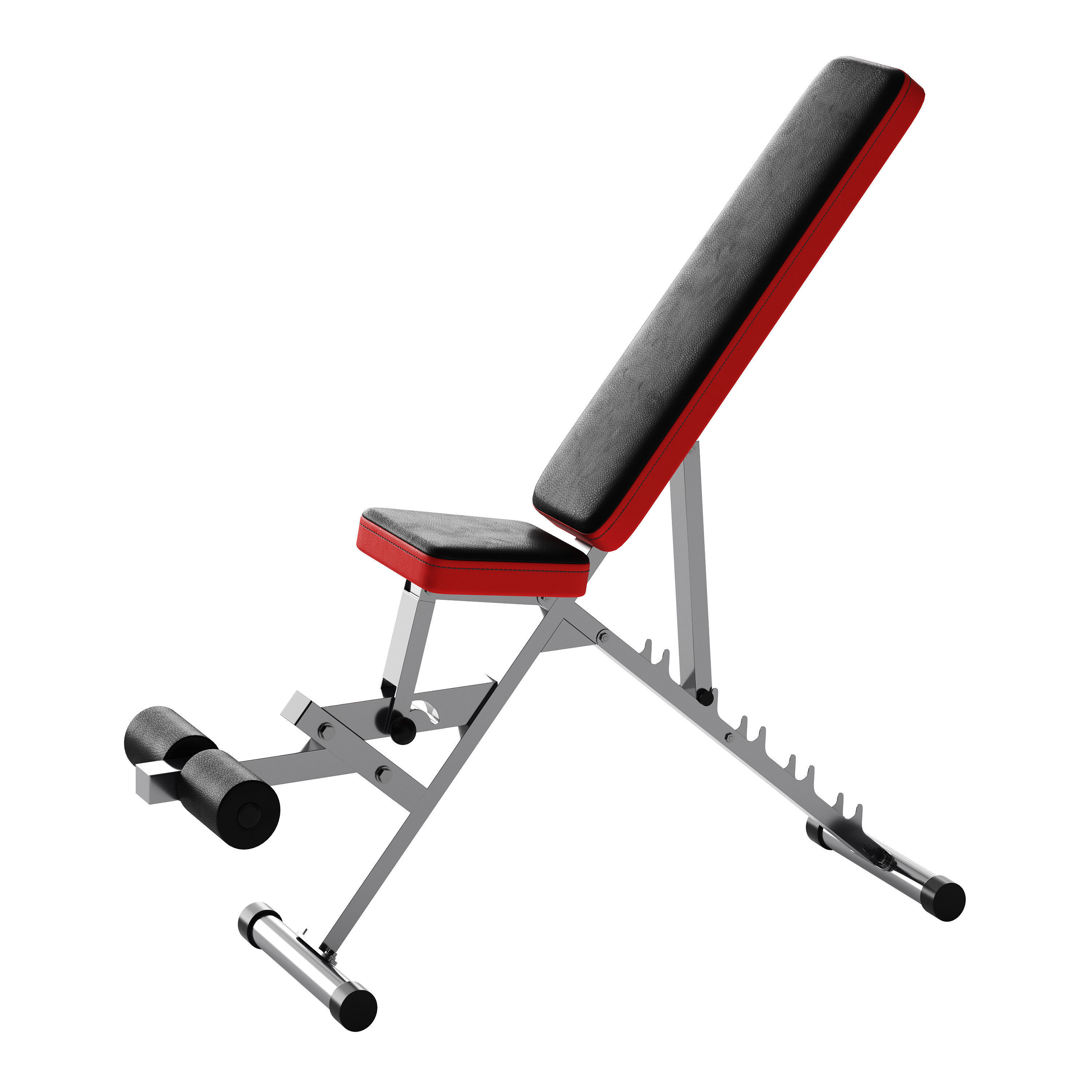 CCLIFE ZERRO Banco de Pesas Ajustable Banco de Abdominales 3D model_3