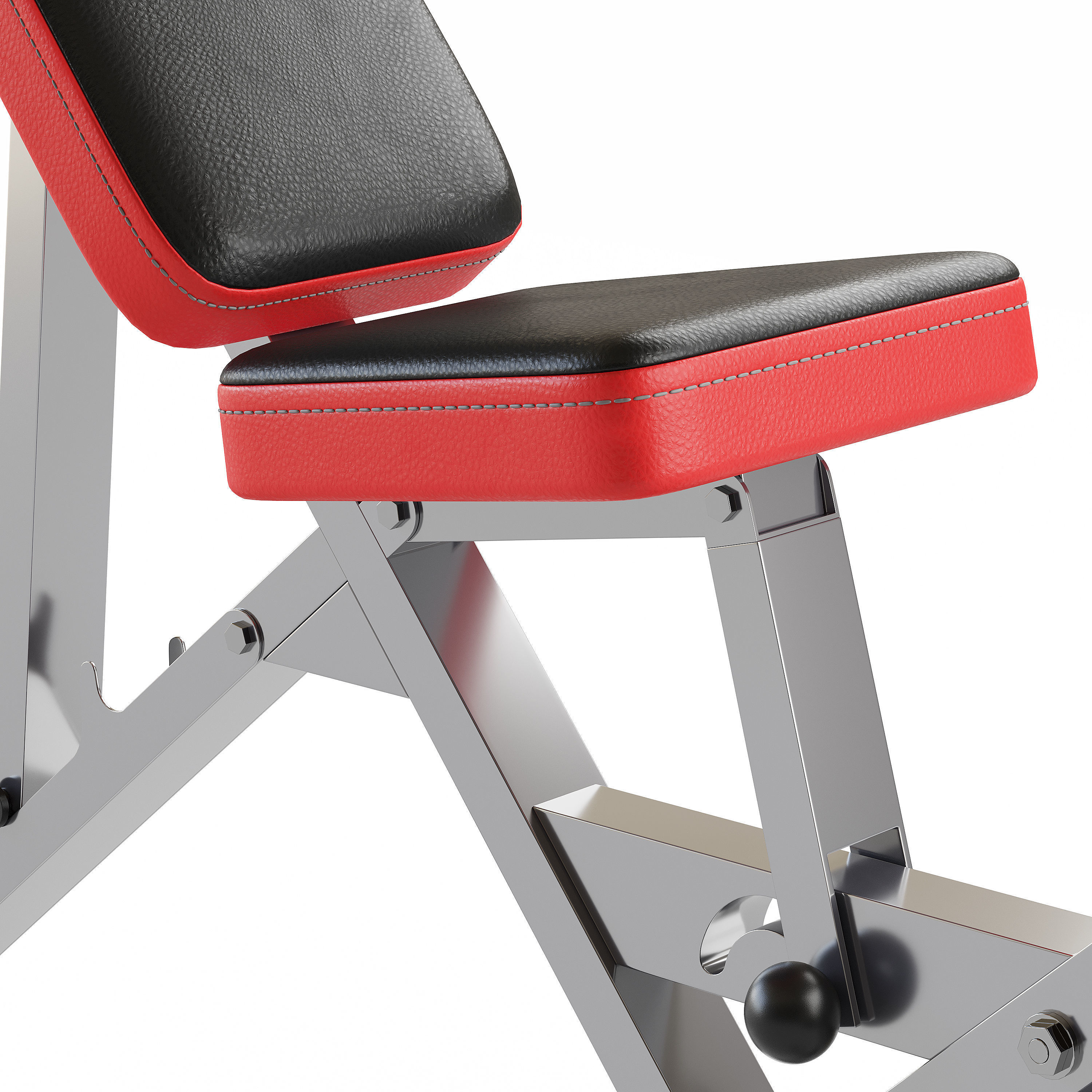 CCLIFE ZERRO Banco de Pesas Ajustable Banco de Abdominales 3D model_10