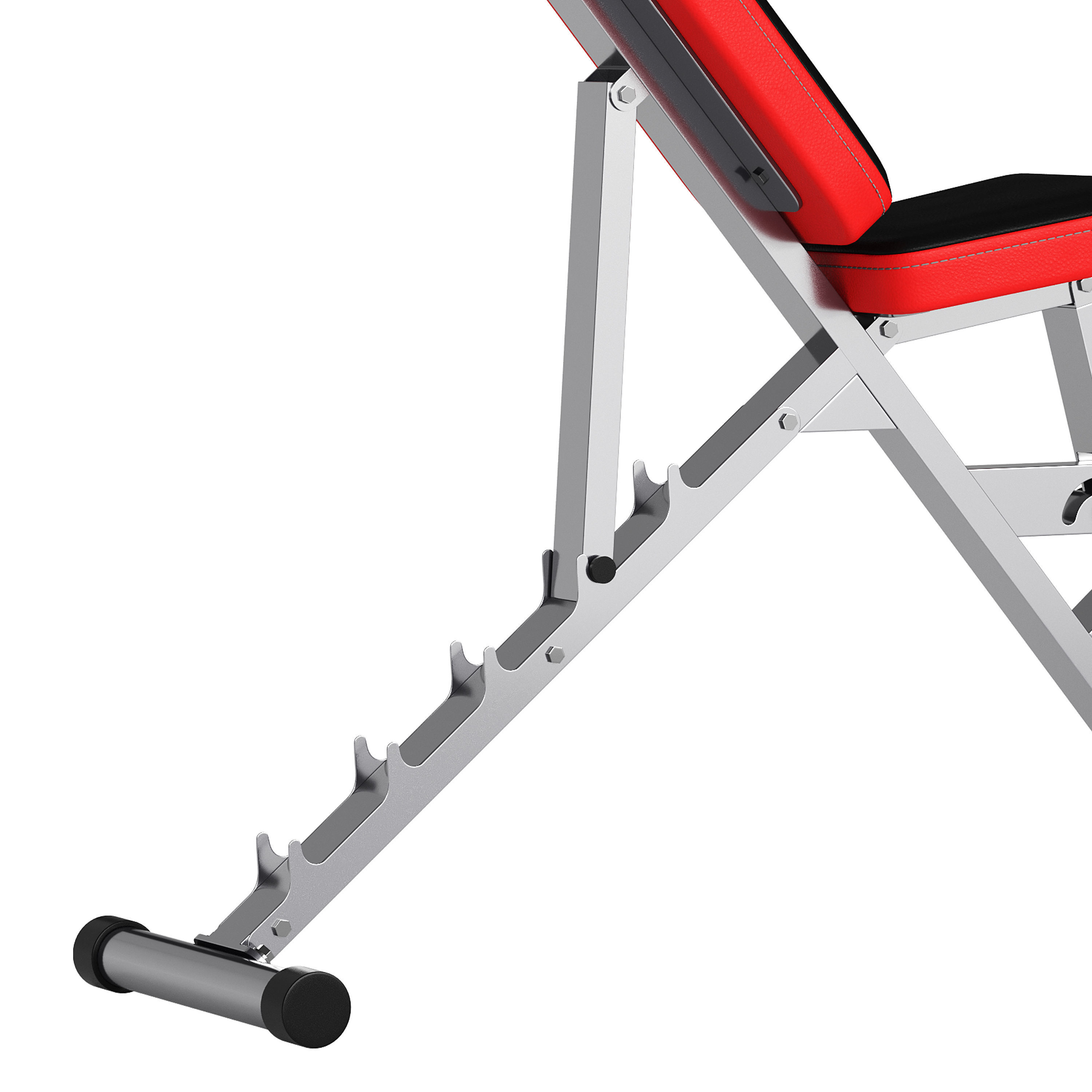 CCLIFE ZERRO Banco de Pesas Ajustable Banco de Abdominales 3D model_5