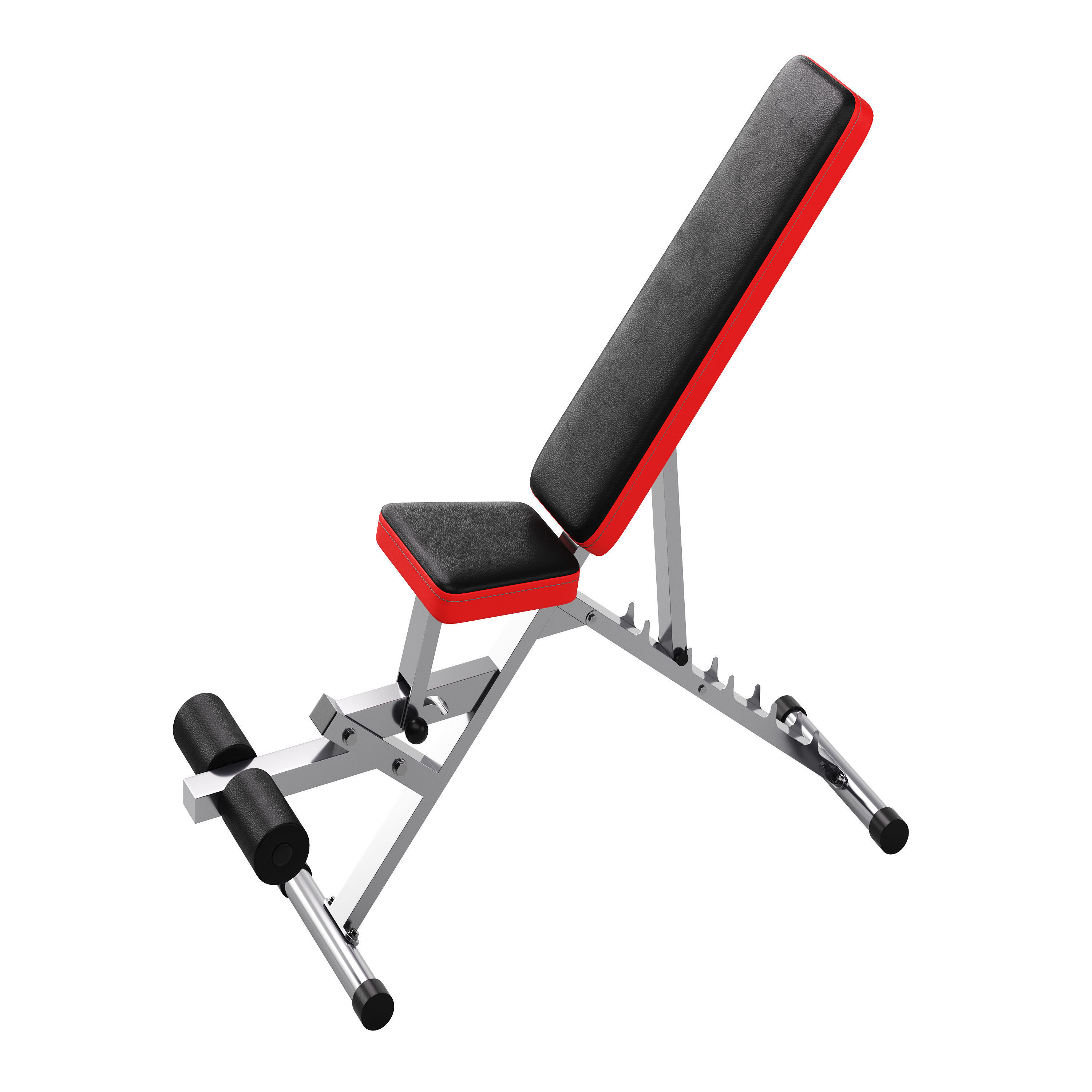 CCLIFE ZERRO Banco de Pesas Ajustable Banco de Abdominales 3D model_4