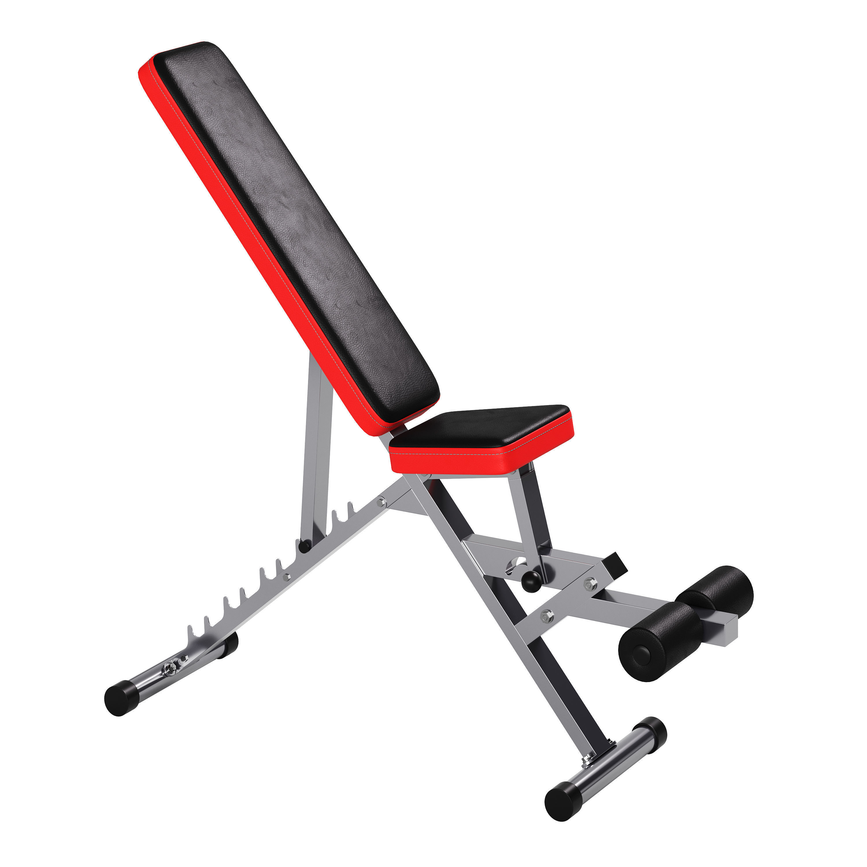 CCLIFE ZERRO Banco de Pesas Ajustable Banco de Abdominales 3D model_2