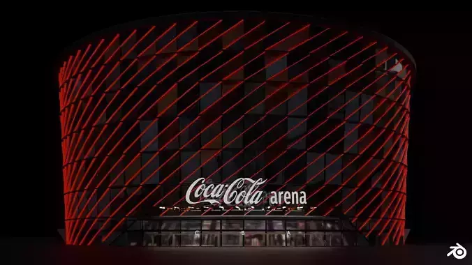 COCA COLA Arena Building 3D Model
