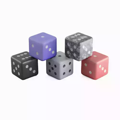 Dice Cubes 4K 3D model