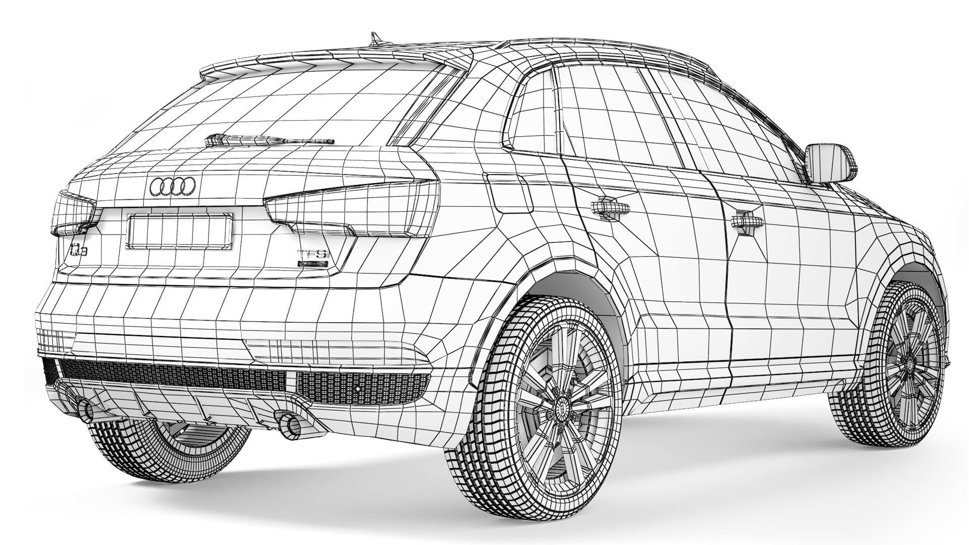 Audi Q3 TFSI 2015 3D model_9