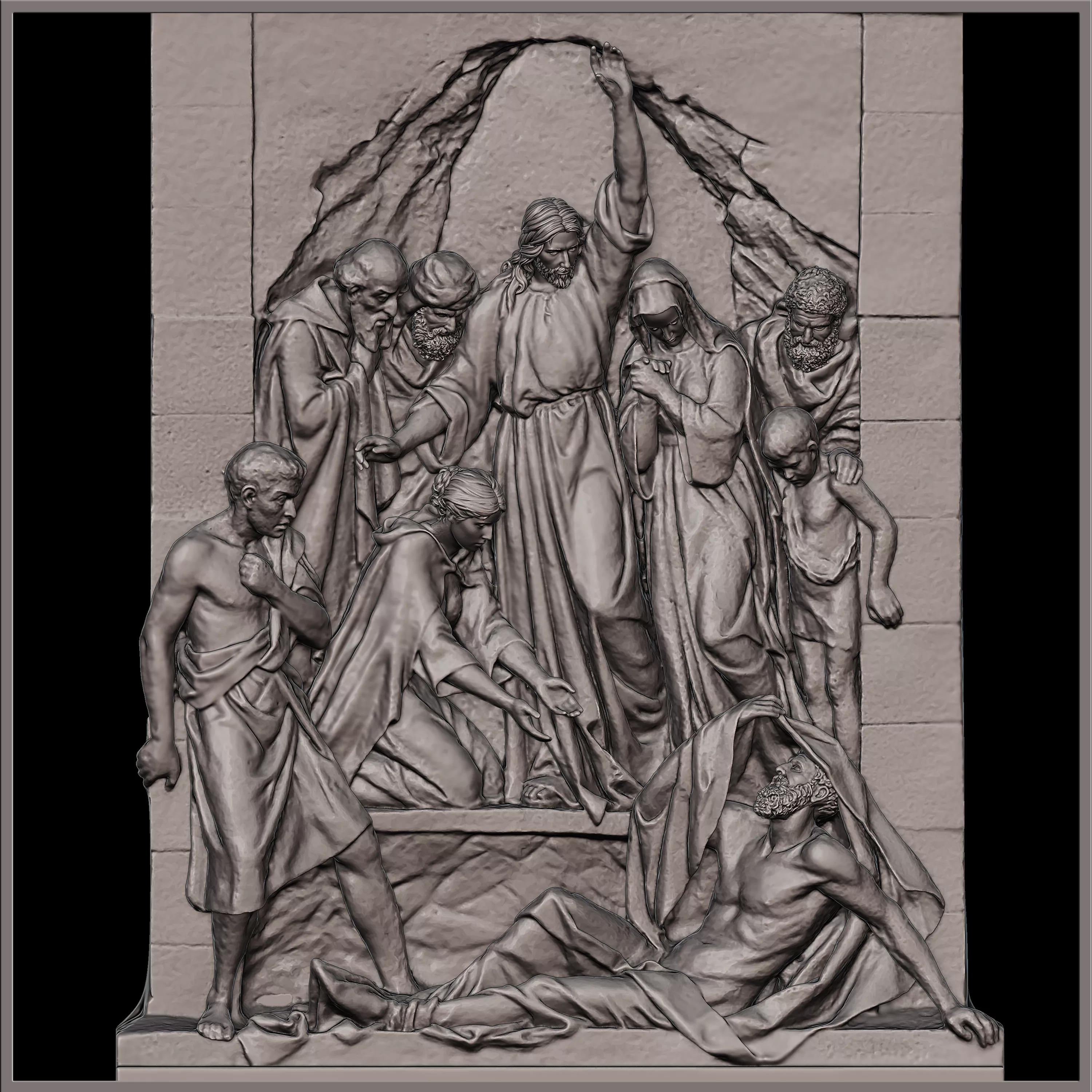Rising of Lazarus 3D print model