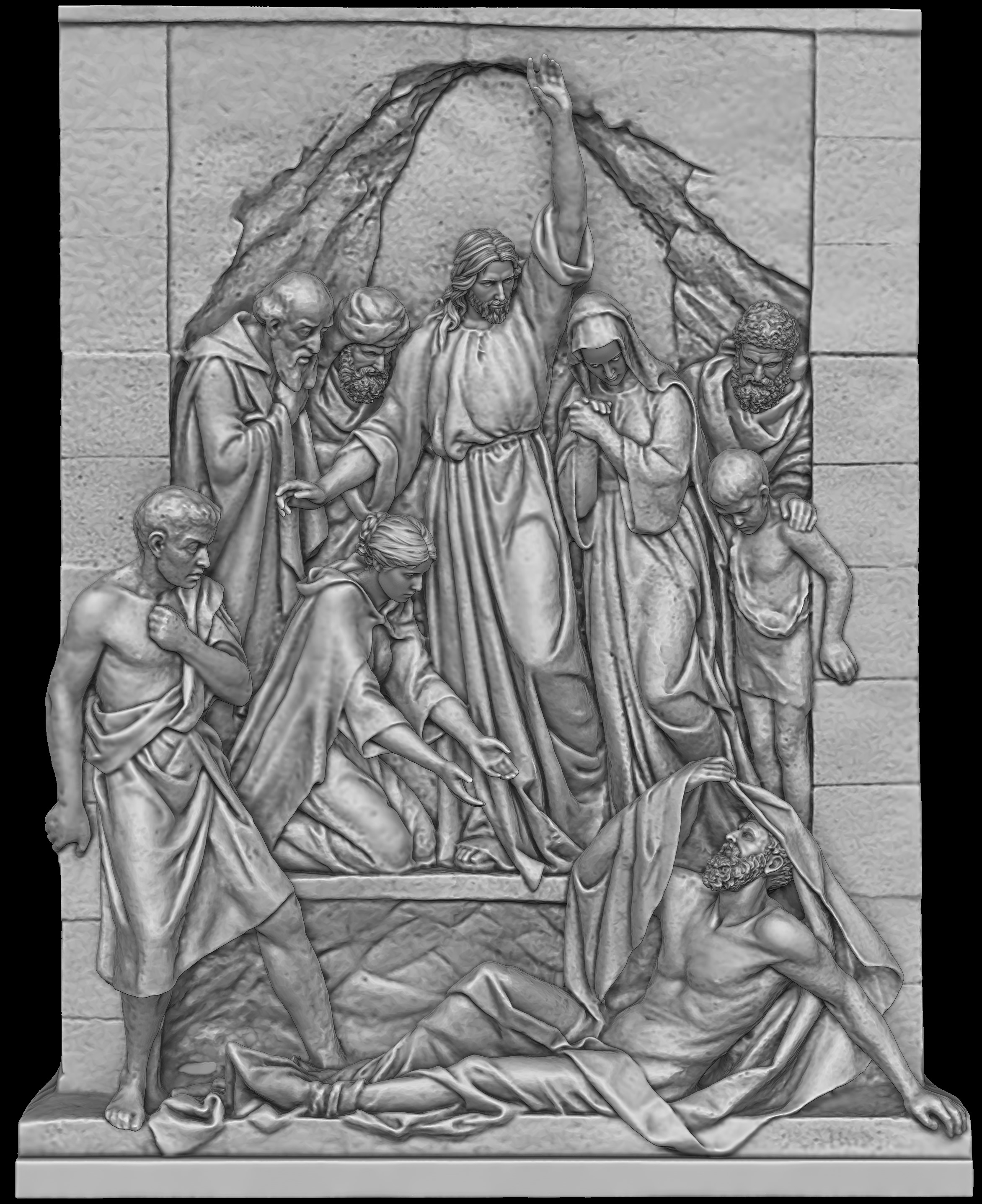 Rising of Lazarus 3D print model_8