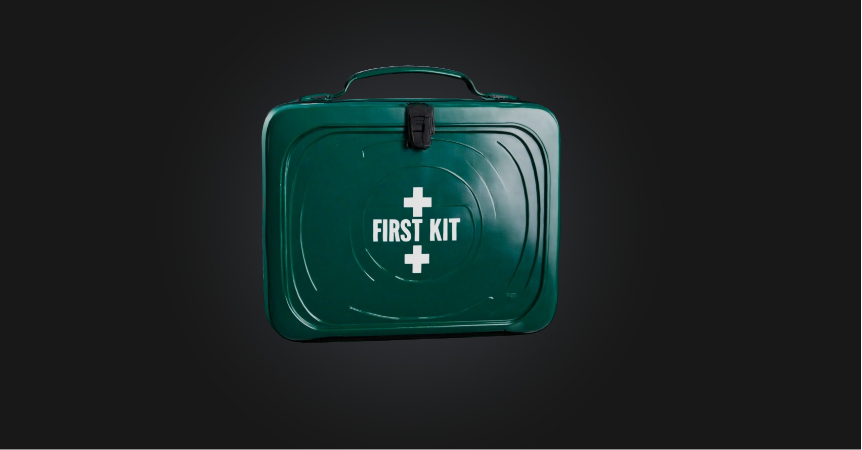 First aid kit Low-poly 3D model_3