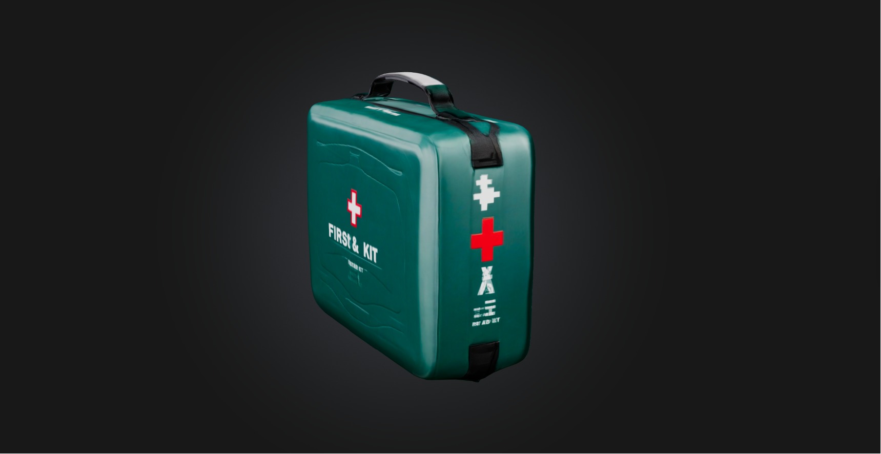 First aid kit Low-poly 3D model_6
