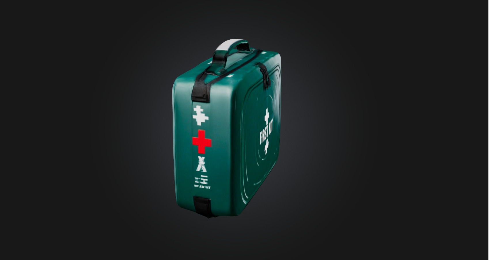 First aid kit Low-poly 3D model_5