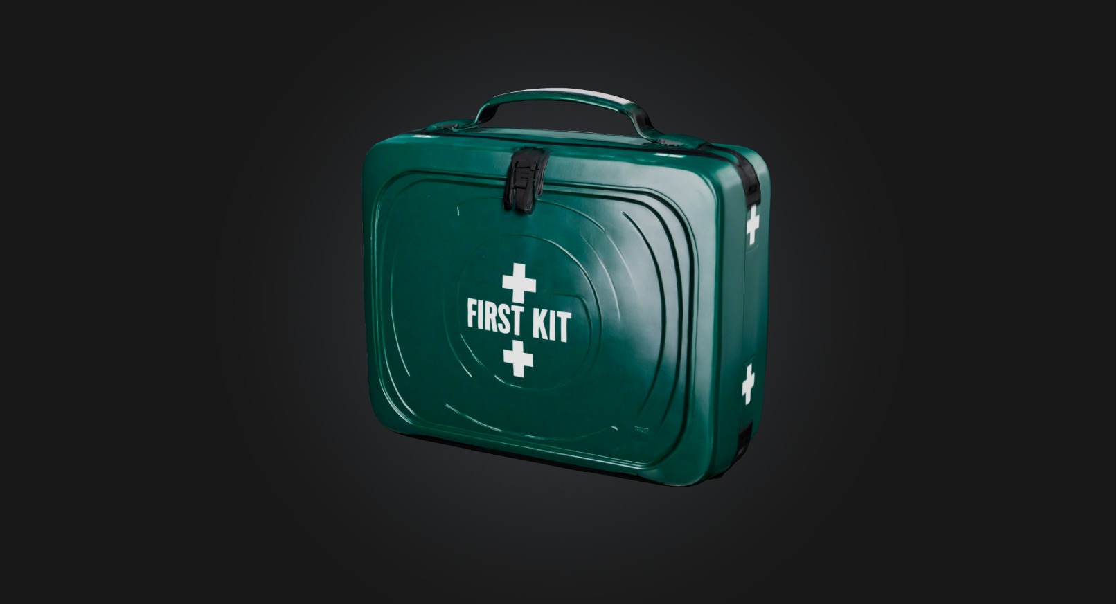 First aid kit Low-poly 3D model_1