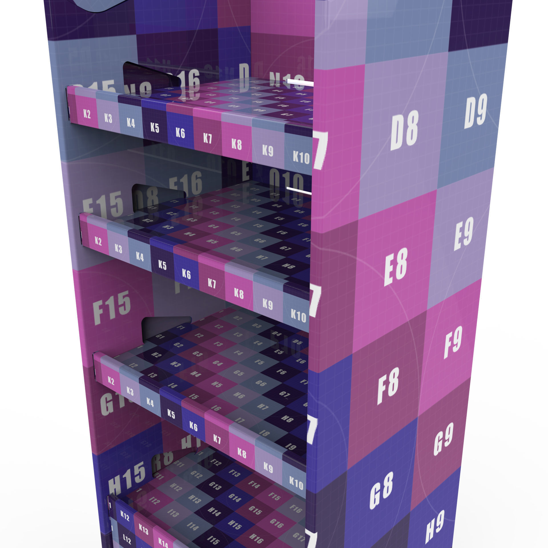 Point of Sale Cardboard Display Stand Texture_11