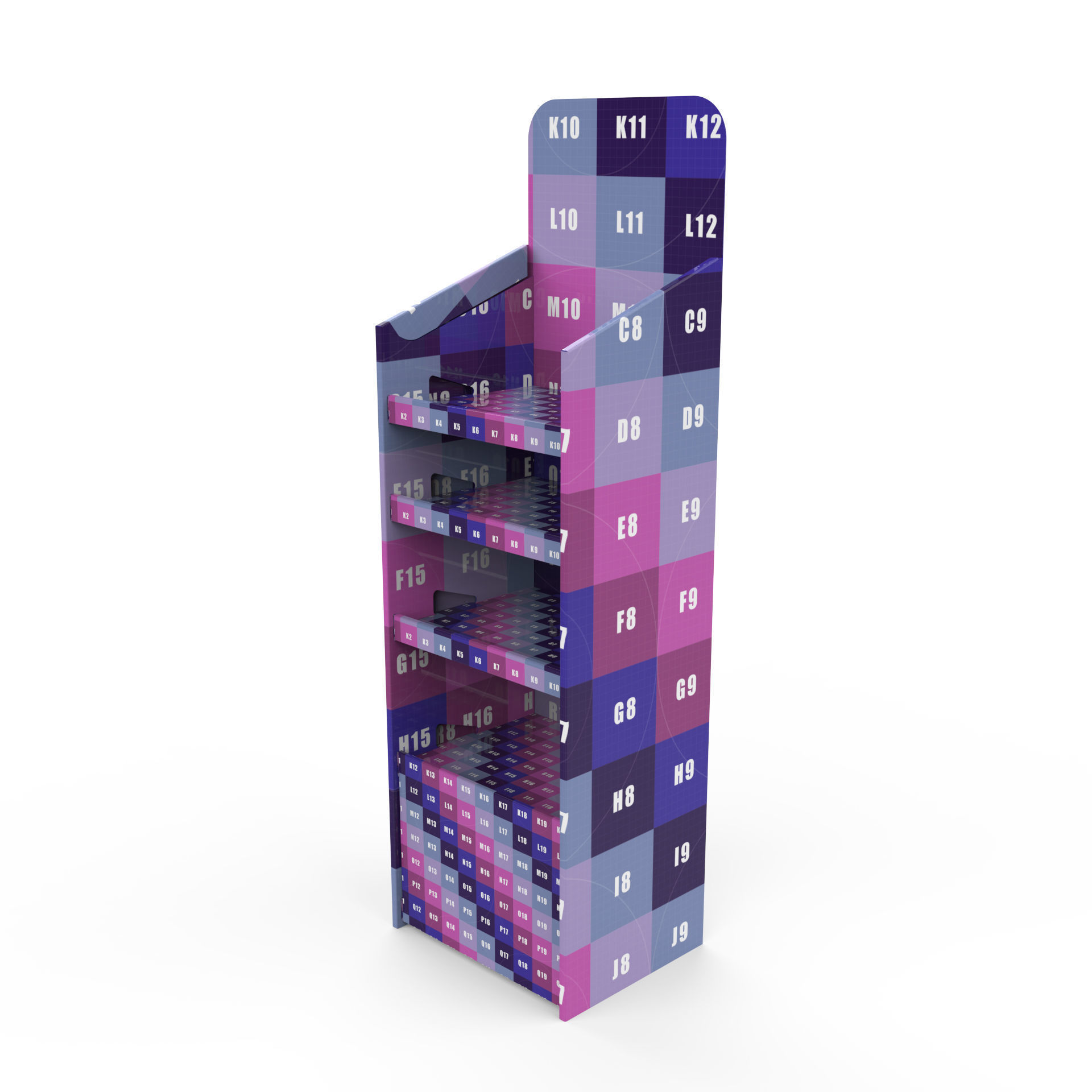 Point of Sale Cardboard Display Stand Texture_10