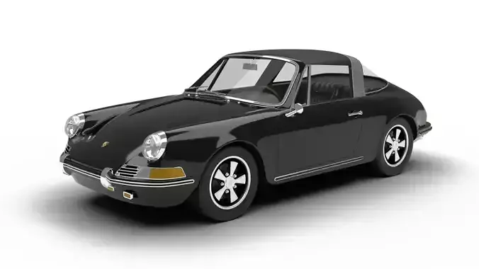 Porsche 911 Targa 1967 3d model 