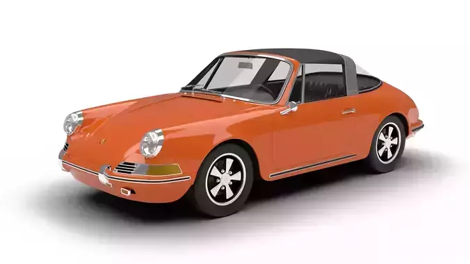 Porsche 911 Targa 1967 3d model 