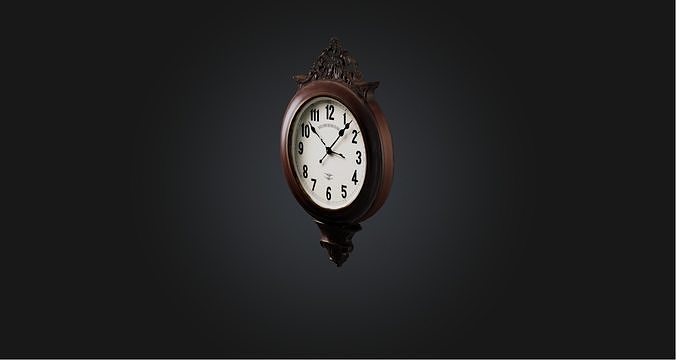 Clock Low-poly 3D model
