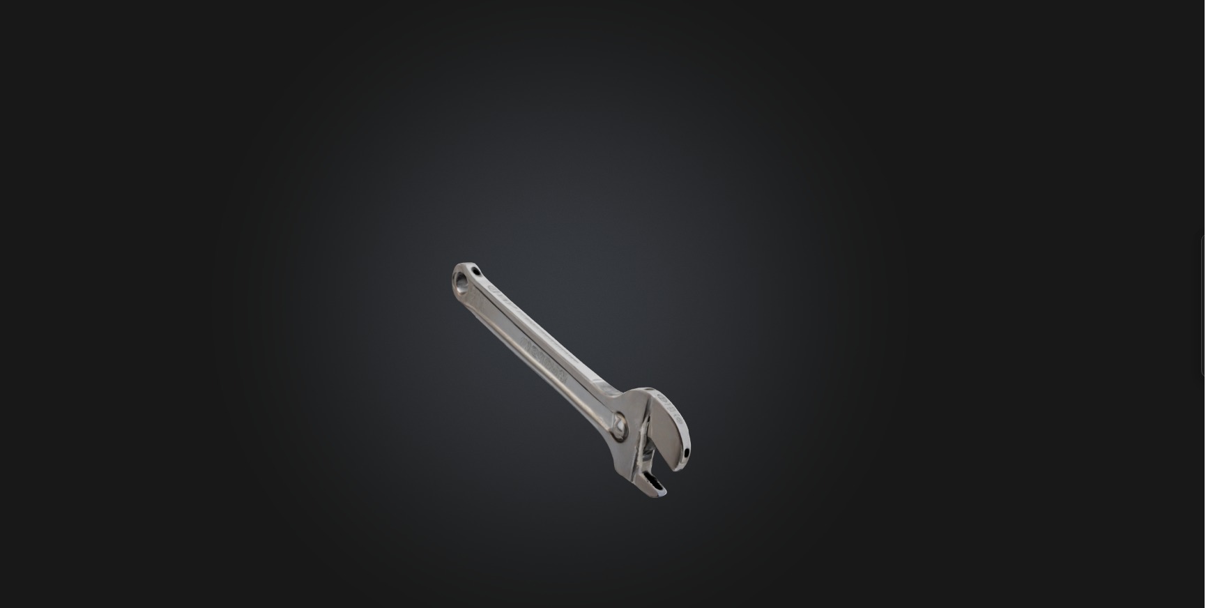 Wrench Low-poly 3D model_4