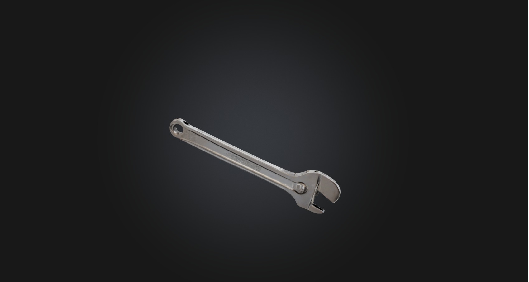 Wrench Low-poly 3D model_5