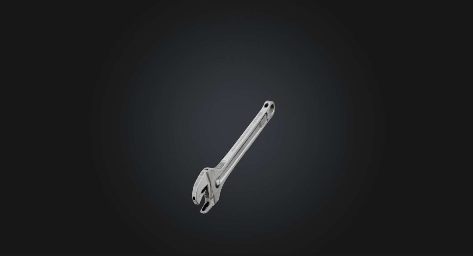 Wrench Low-poly 3D model_1